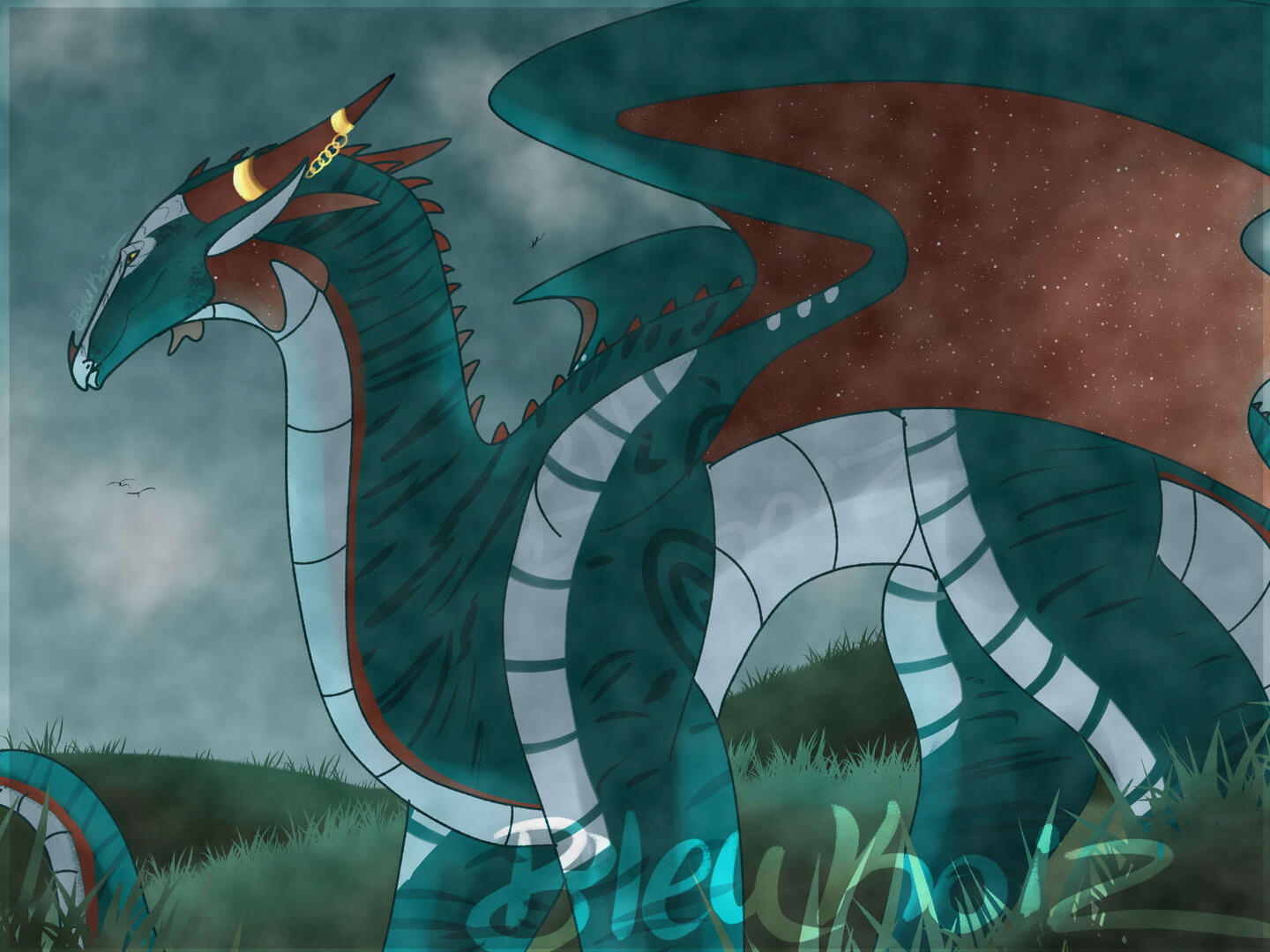 Halfbody, fully shaded